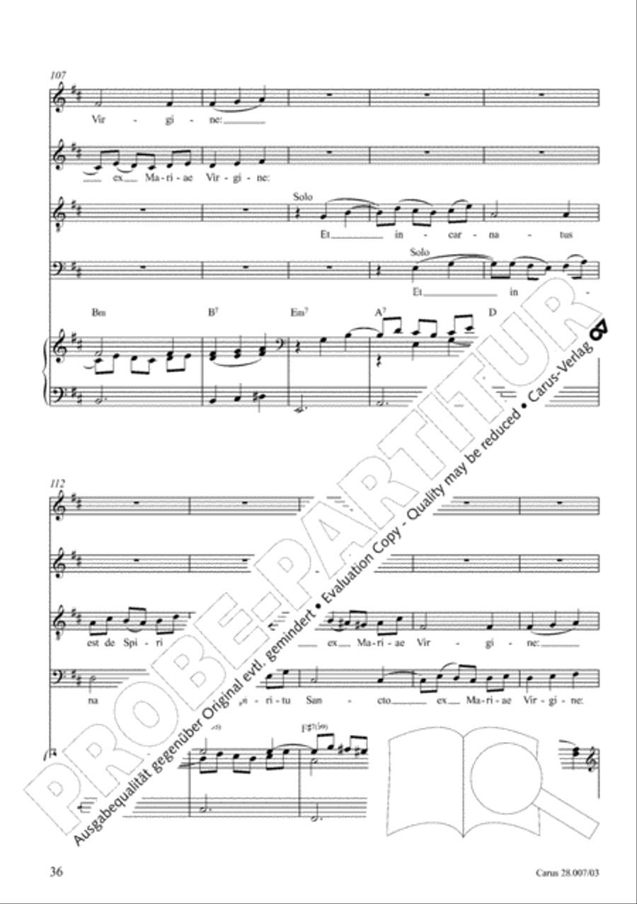 Missa latina 4-Part scores gallery preview page 37