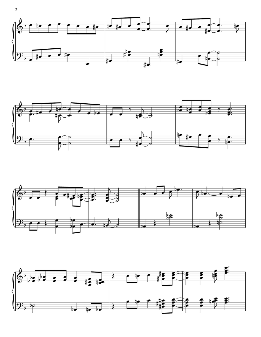 Pick Yourself Up Piano Solo scores gallery preview page 2