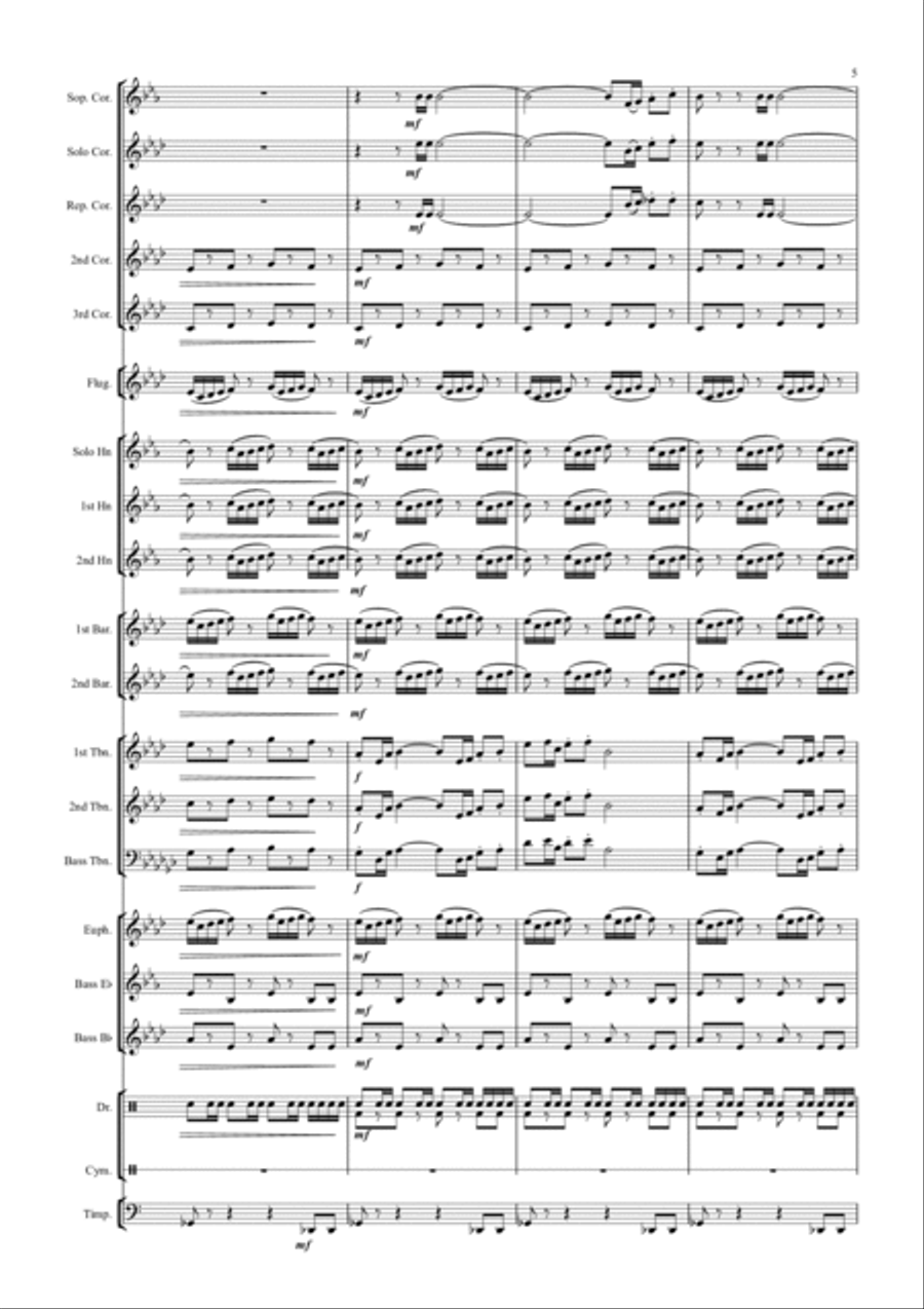 Thunderbirds Thunderbirds Brass Band scores gallery preview page 5