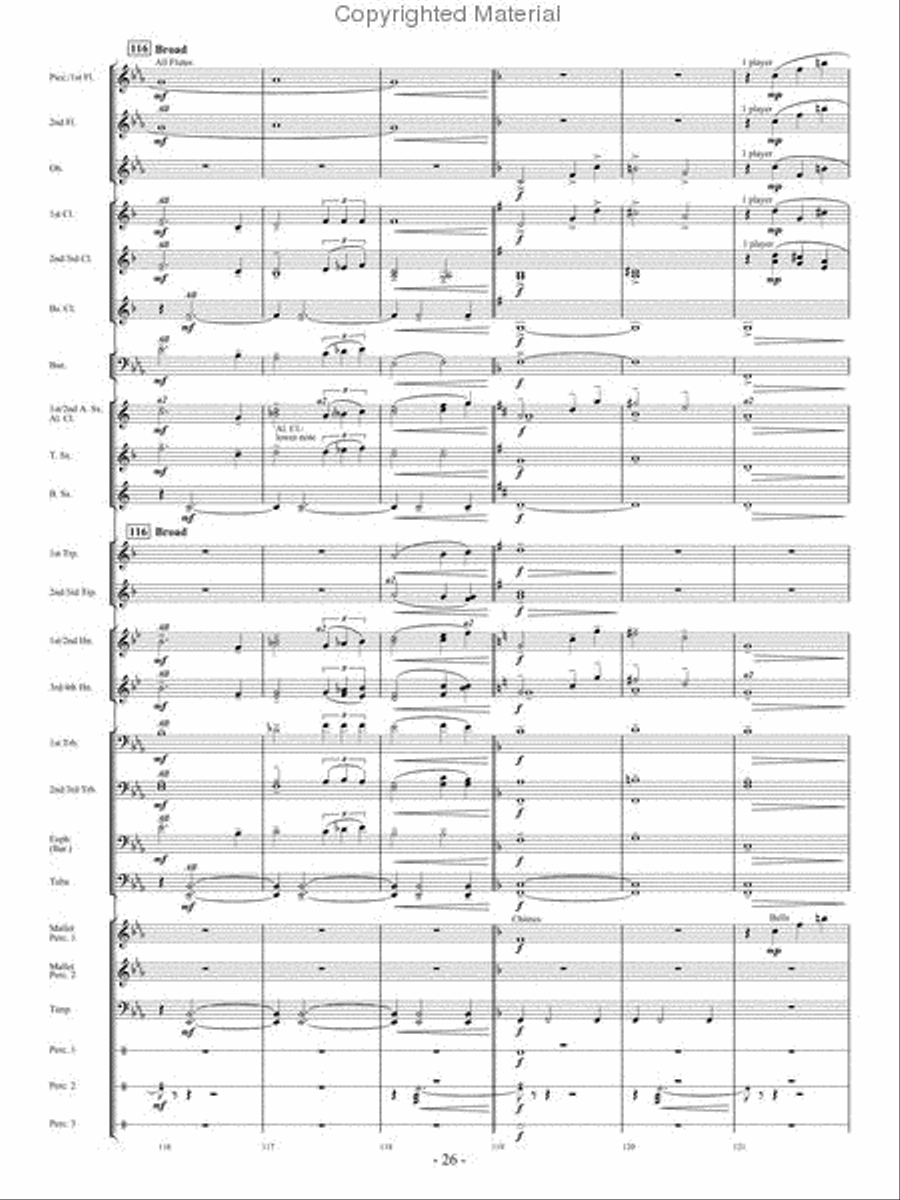 In Pursuit of Troy Concert Band - Sheet Music page 24