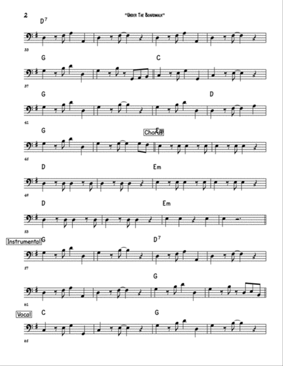 Under The Boardwalk Small Ensemble scores gallery preview page 2