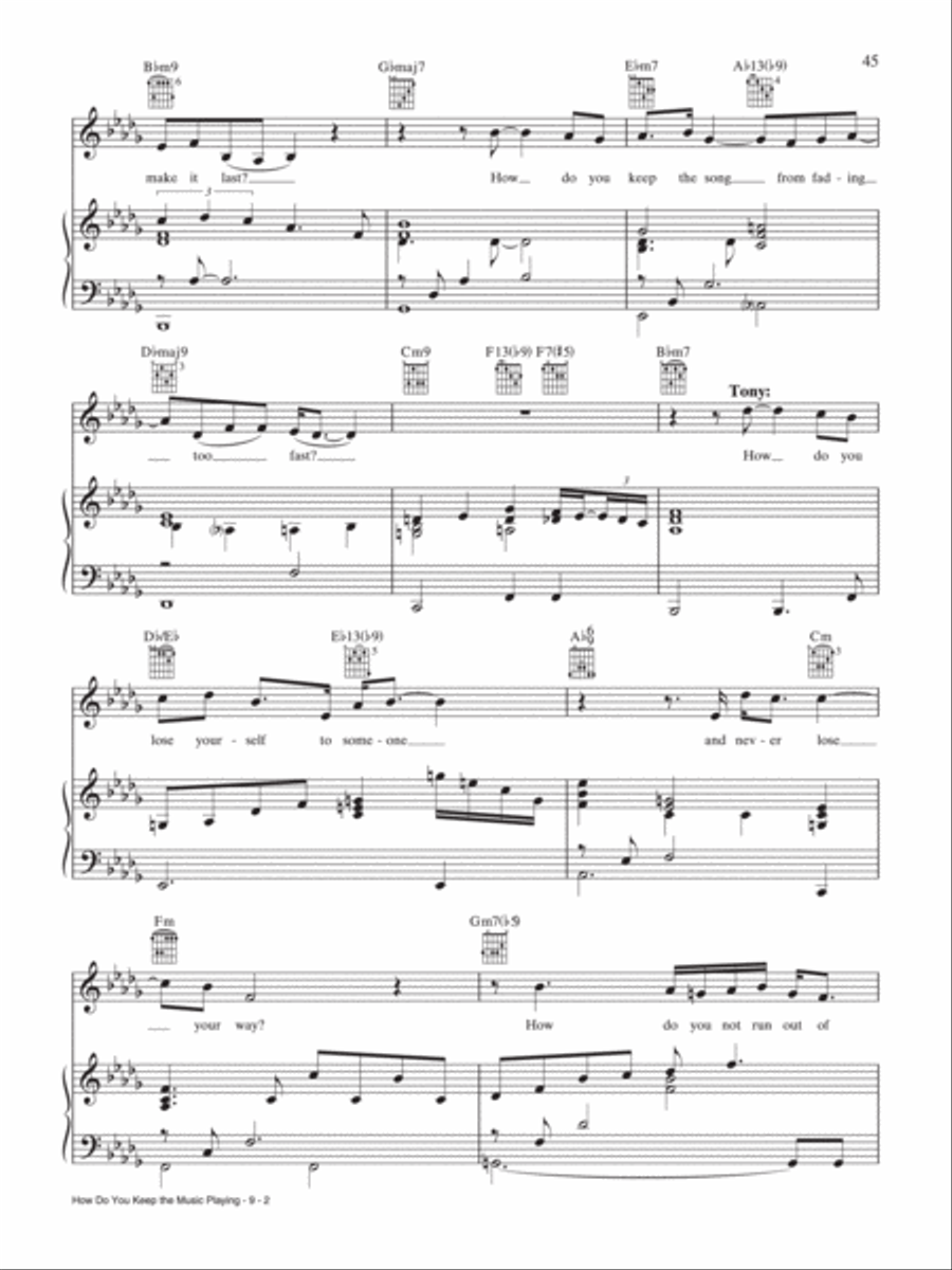 How Do You Keep the Music Playing Piano, Vocal, Guitar scores gallery preview page 2