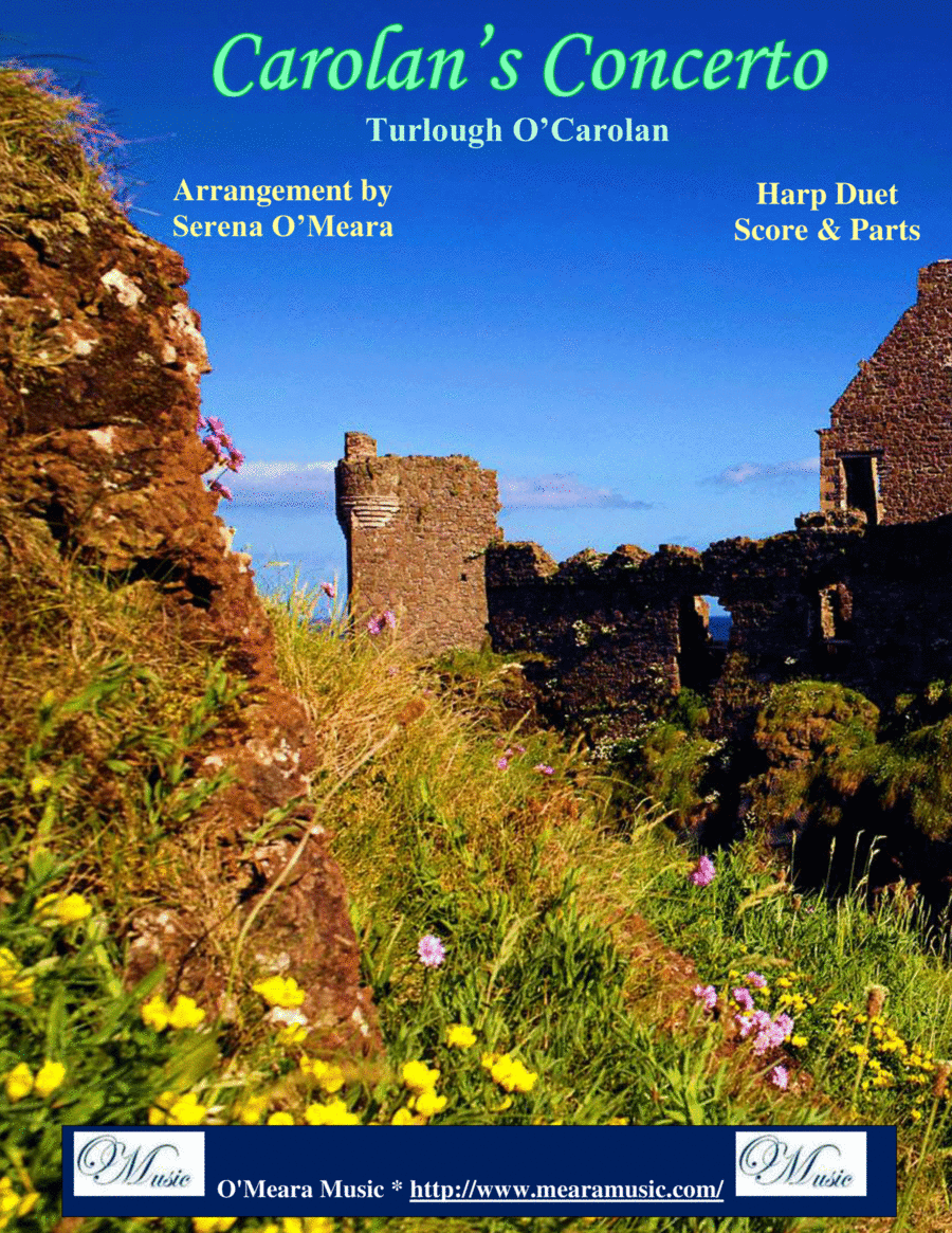 Carolan’s Concerto, Harp Duet Celtic Harp scores gallery preview page 1