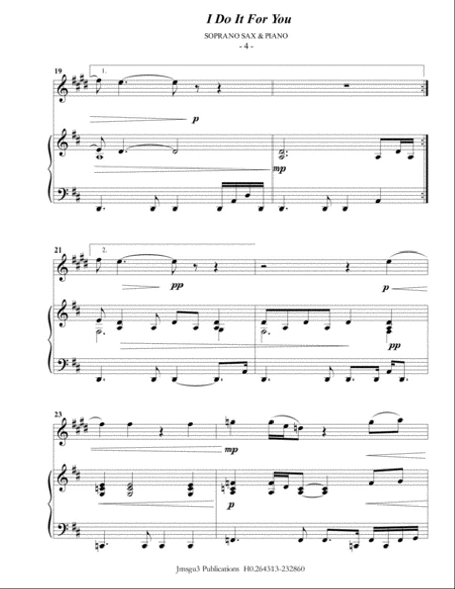 (Everything I Do) I Do It For You Soprano Saxophone scores gallery preview page 4