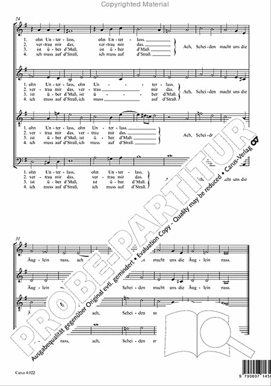 Gott bh!te dich 4-Part scores gallery preview page 5
