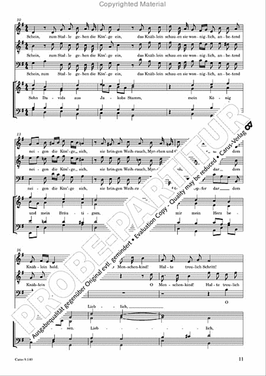 Cornelius / Gottwald: Three Christmas Songs Score scores gallery preview page 12