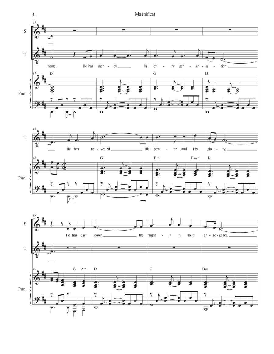Magnificat 2-Part scores gallery preview page 4