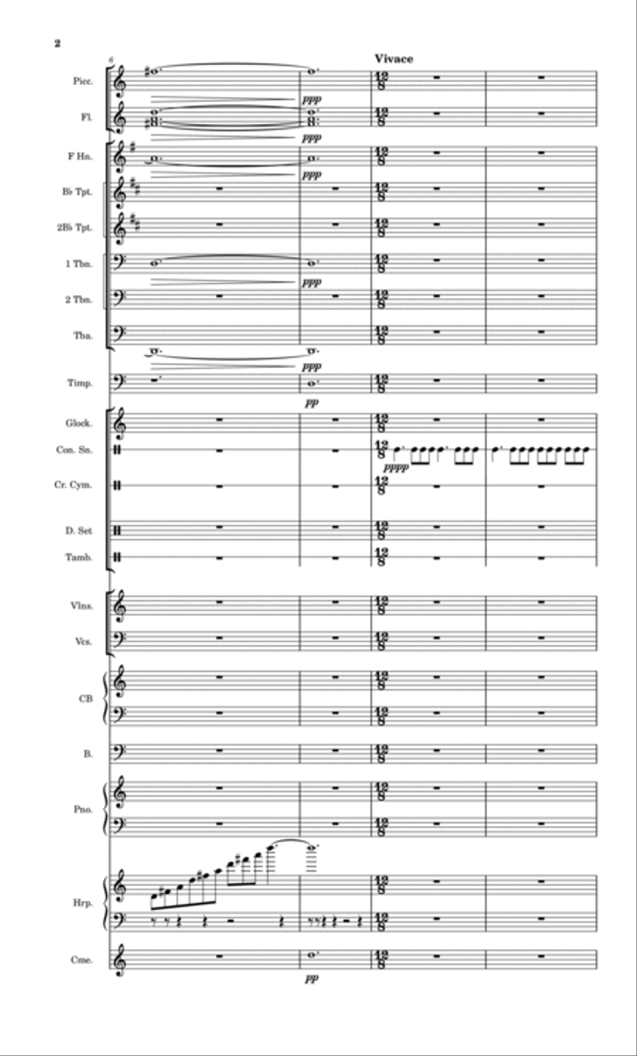 The Dragon Race Full Orchestra scores gallery preview page 2