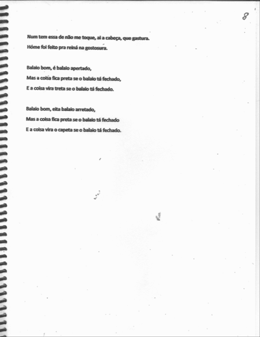 Balaio Fechado: it's a brazilian rythm named BAIÃO Percussion Ensemble scores gallery preview page 1