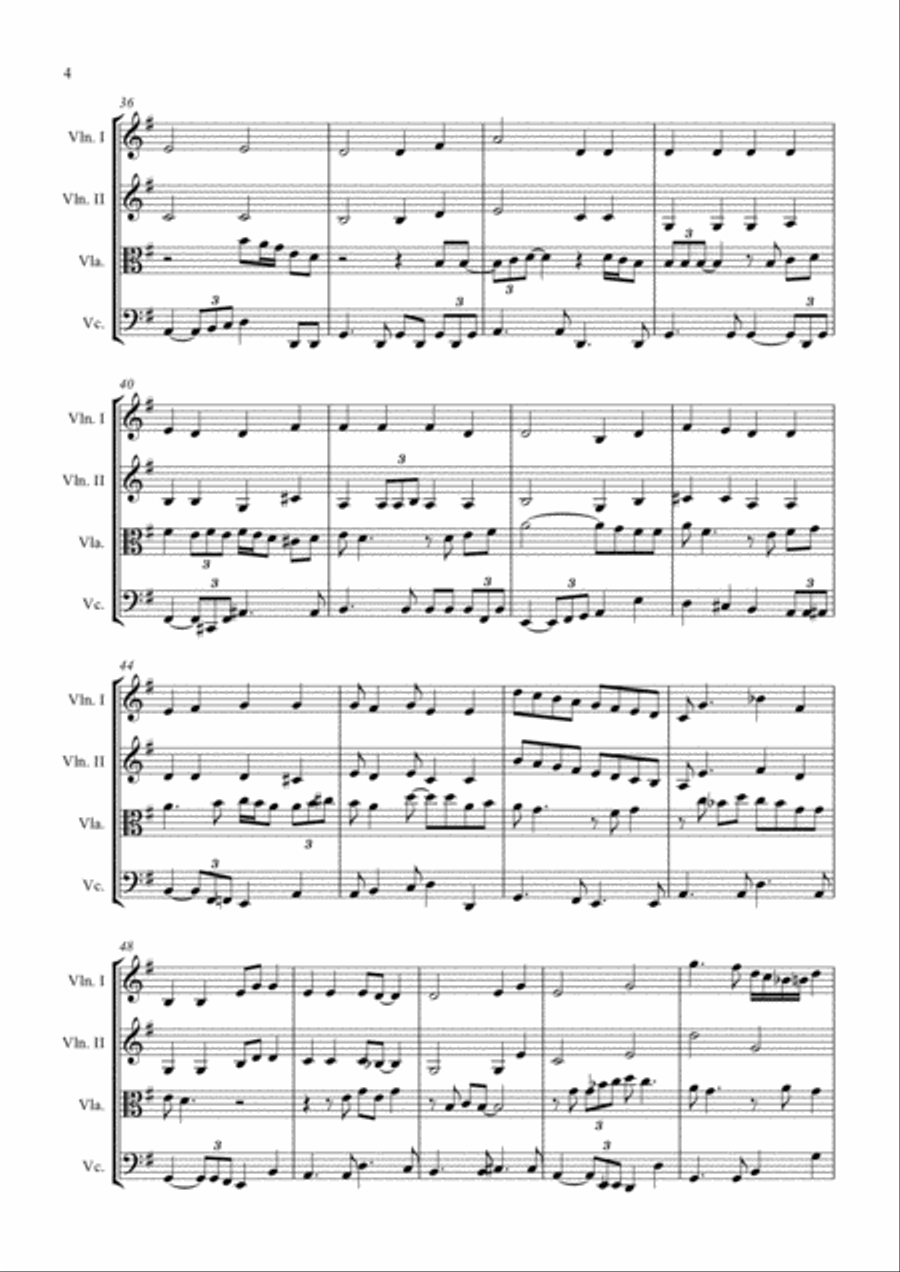 At Last String Quartet scores gallery preview page 4