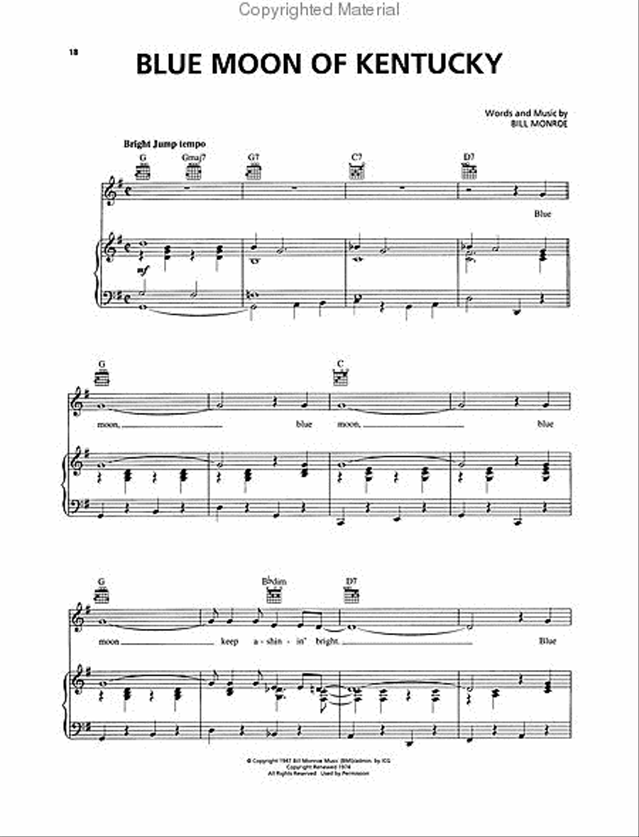 The Big Book of Bluegrass Songs Piano, Vocal, Guitar scores gallery preview page 4