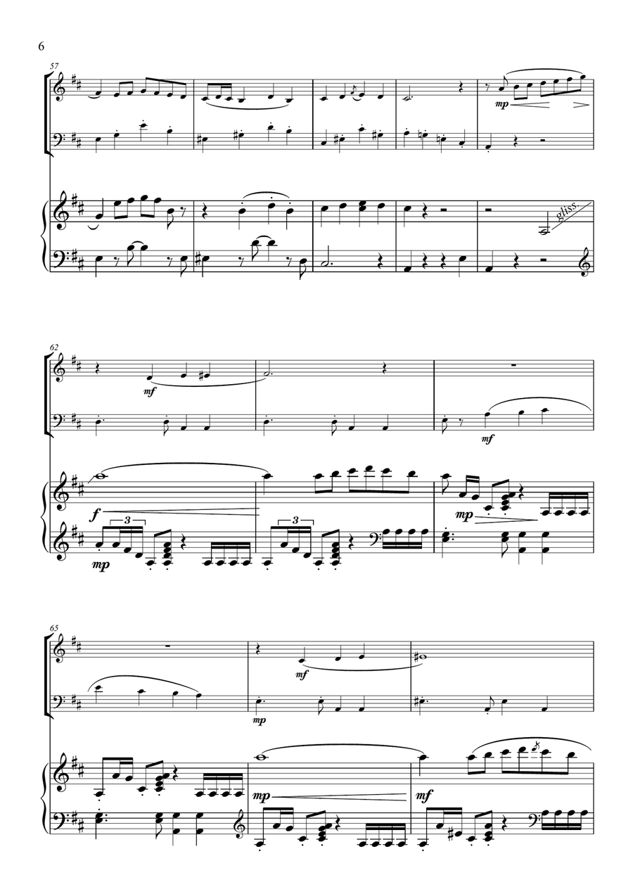 Life Is Beautiful (la Vita E Bella) Woodwind Duet scores gallery preview page 6