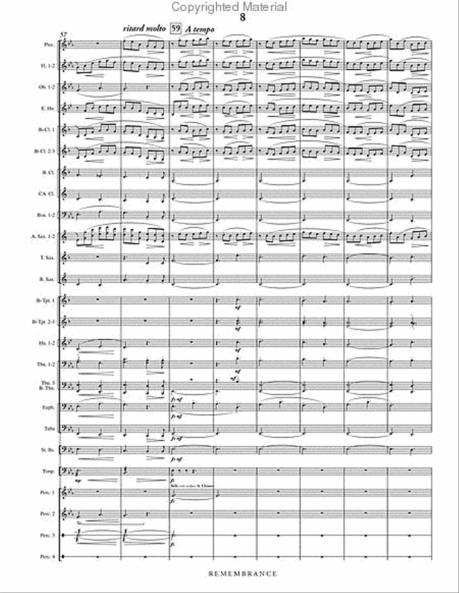 Remembrance Remembrance Concert Band scores gallery preview page 9