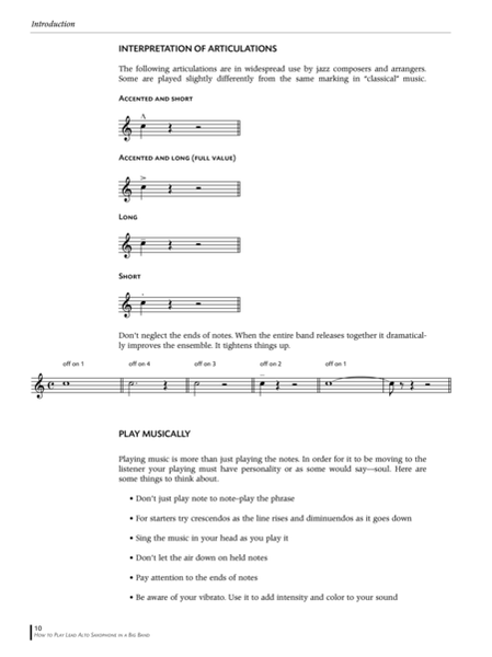 How to Play Lead Alto Saxophone in a Big Band image number null