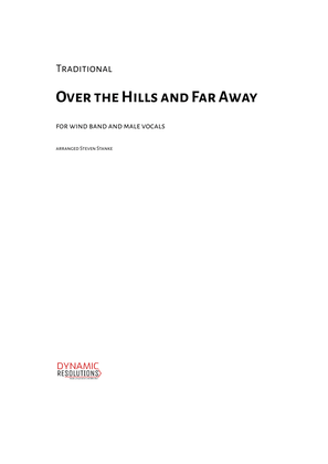 Book cover for Over the Hills and Far Away - Wind Band & Male Vx