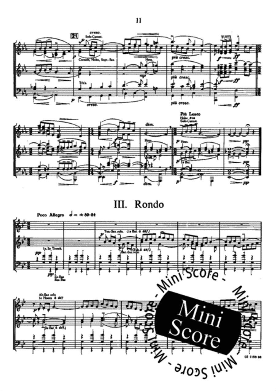A Downland Suite Concert Band scores gallery preview page 15
