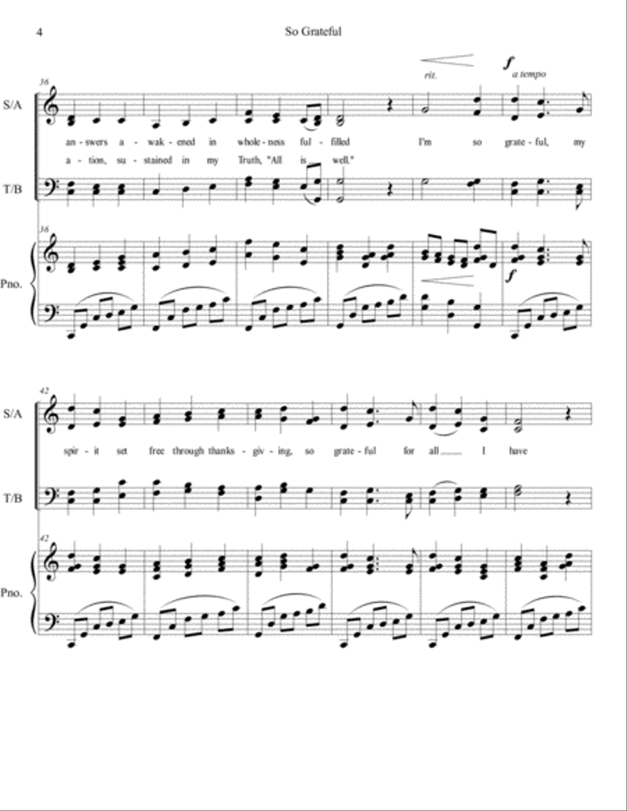 So Grateful 4-Part scores gallery preview page 4