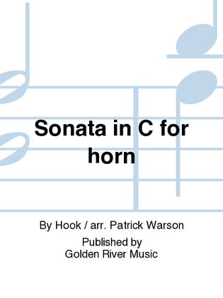 Sonata in C for horn
