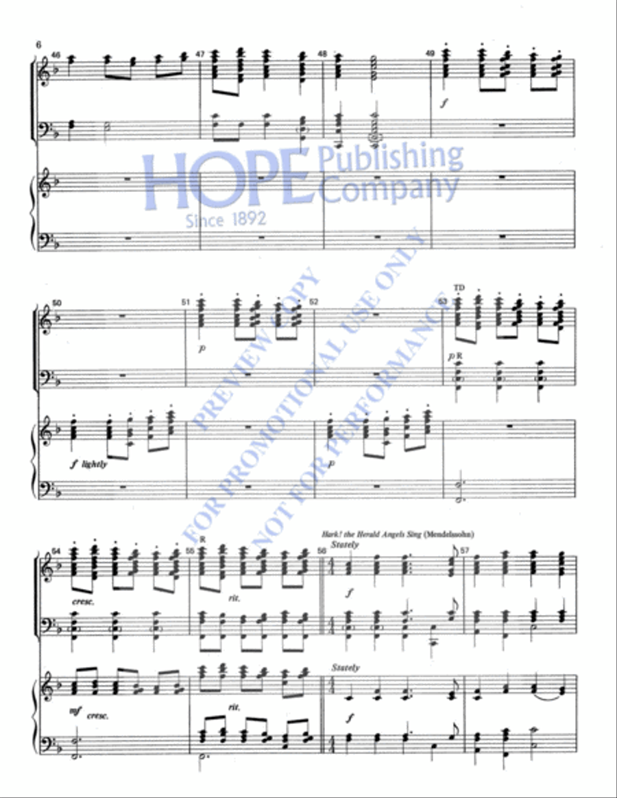 Hymns of Christmas Organ scores gallery preview page 7