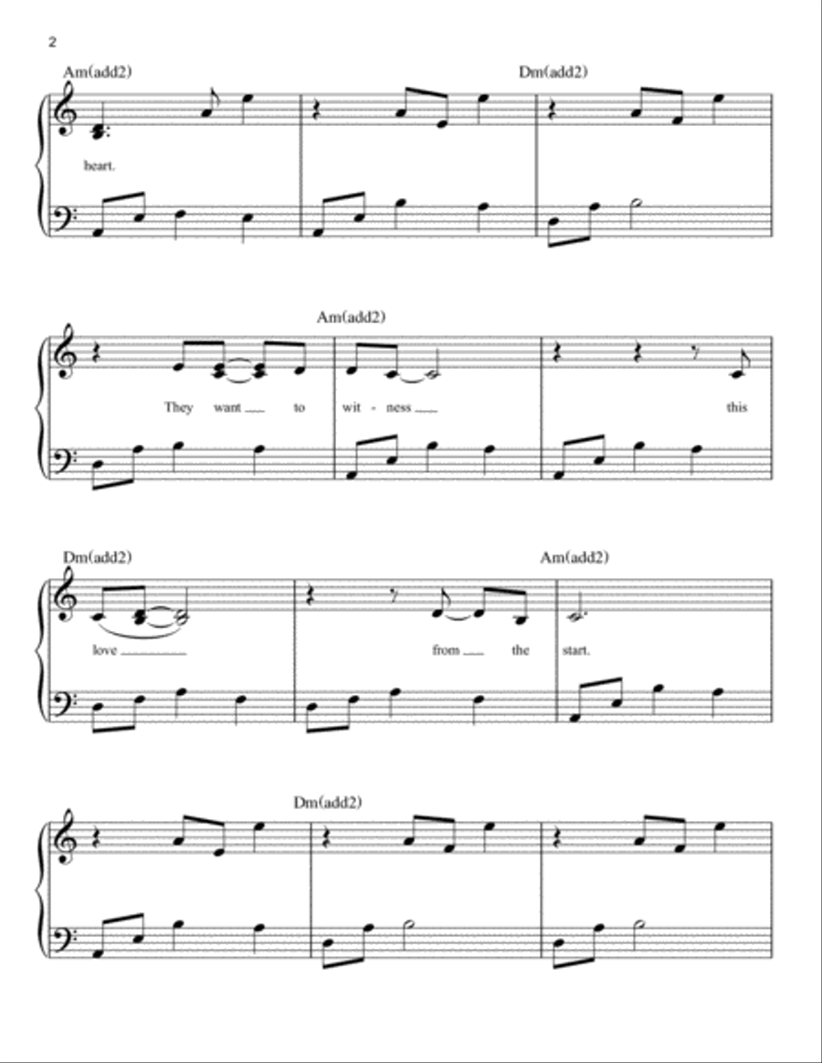 Flower Of The Universe (from A Wrinkle In Time) Easy Piano scores gallery preview page 2