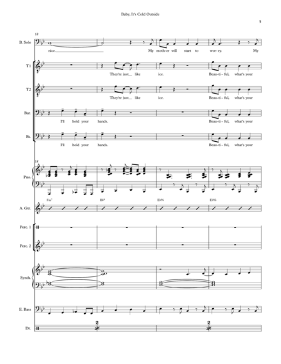 Baby, It's Cold Outside Large Ensemble scores gallery preview page 5
