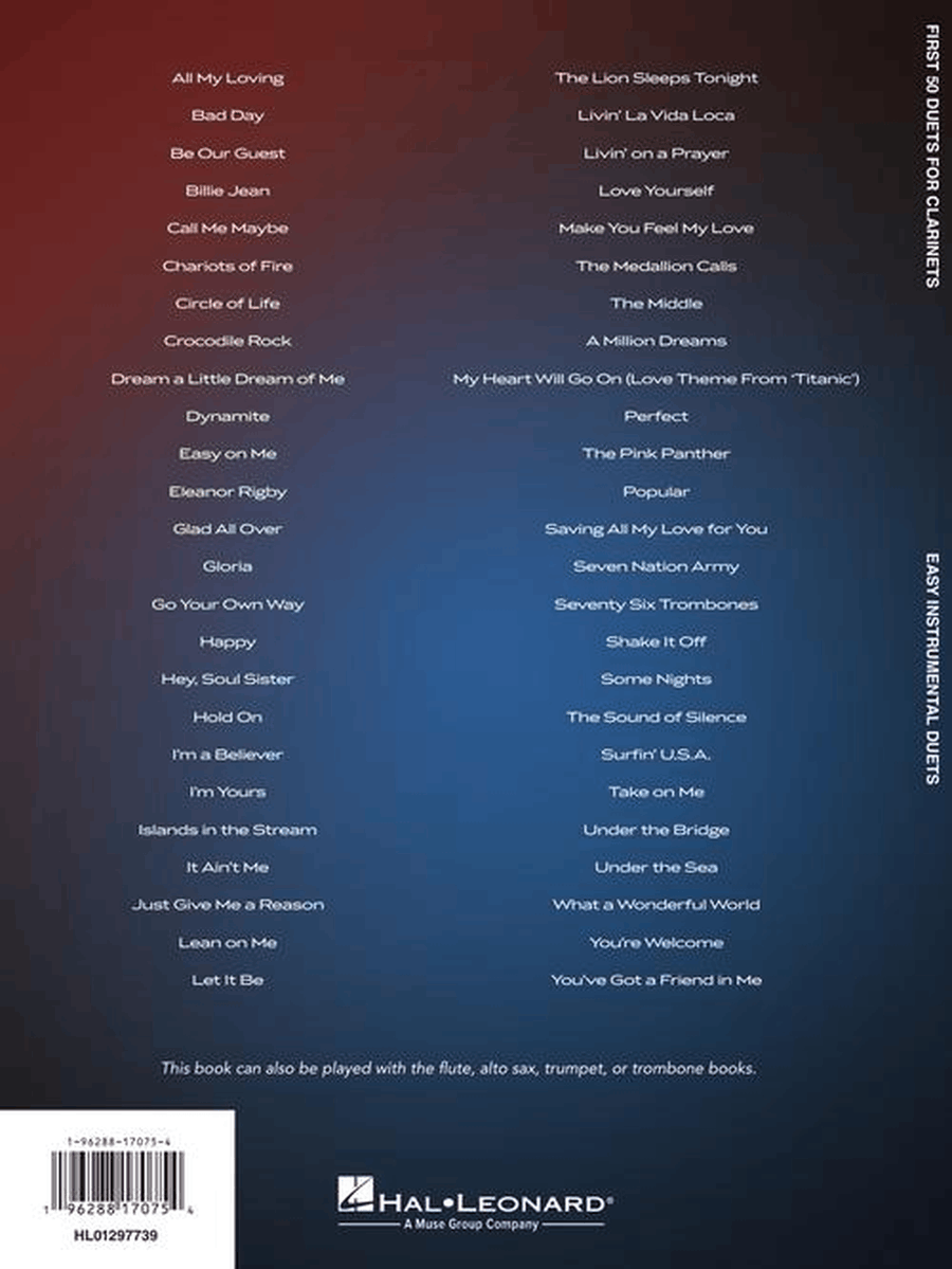 First 50 Duets for Two Clarinets Clarinet Duet scores gallery preview page 8