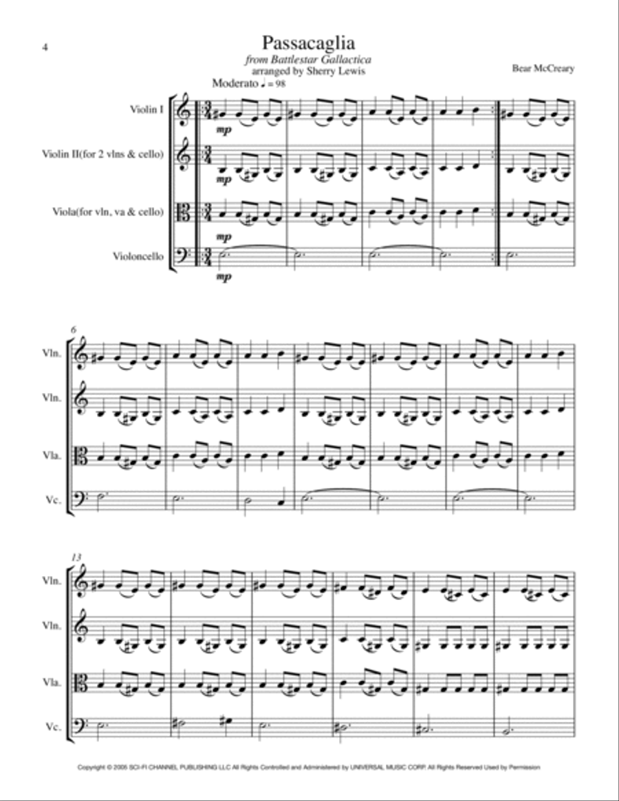 Passacaglia String Trio scores gallery preview page 4