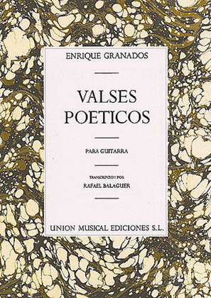 Book cover for Granados Valses Poeticos (balaguer) Guitar