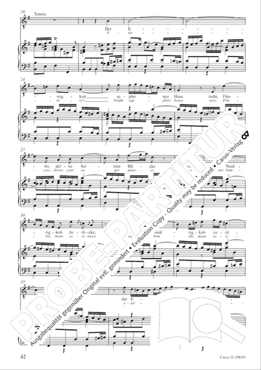 Let, Princess, let but one more ray (Lass, Furstin, lass noch einen Strahl) 4-Part scores gallery preview page 43