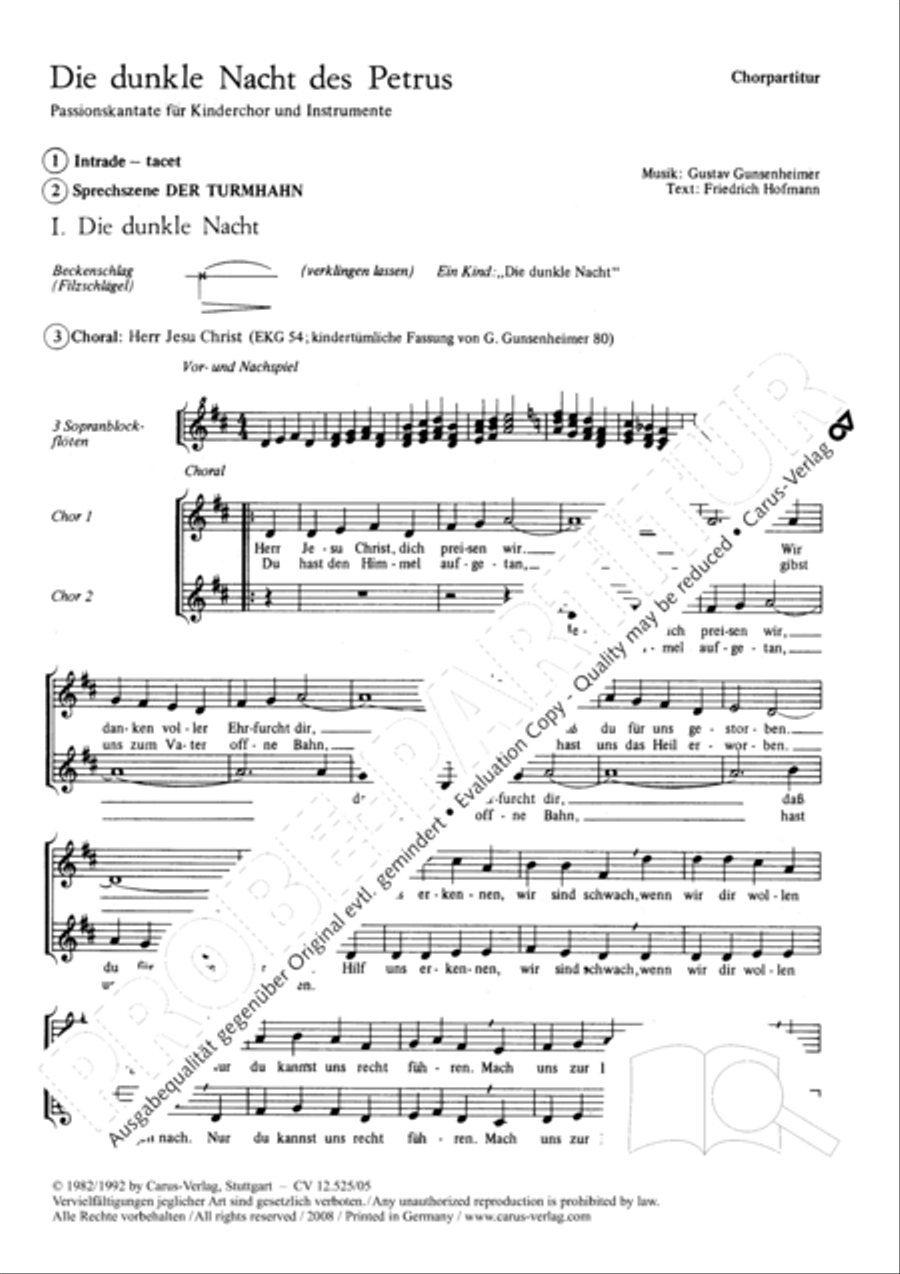 Die dunkle Nacht des Petrus 2-Part scores gallery preview page 2