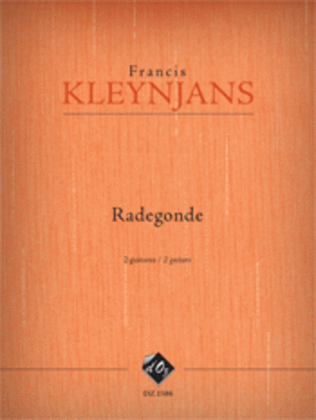 Book cover for Radegonde, opus 268