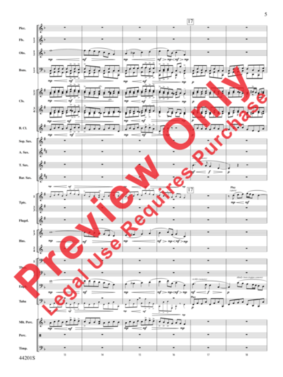 Handel in the Strand Concert Band scores gallery preview page 6
