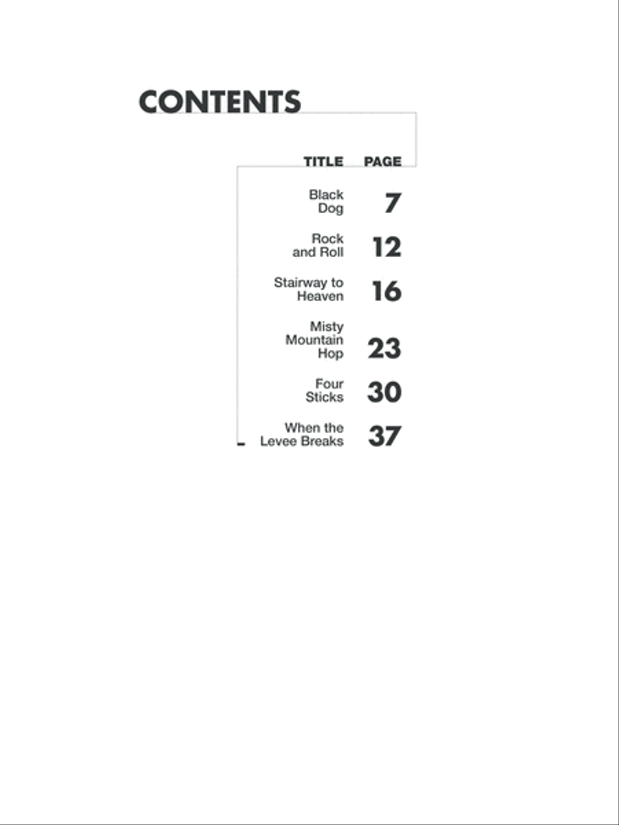 Led Zeppelin -- Untitled (IV) Platinum Bass Guitar Bass Guitar Tablature scores gallery preview page 3