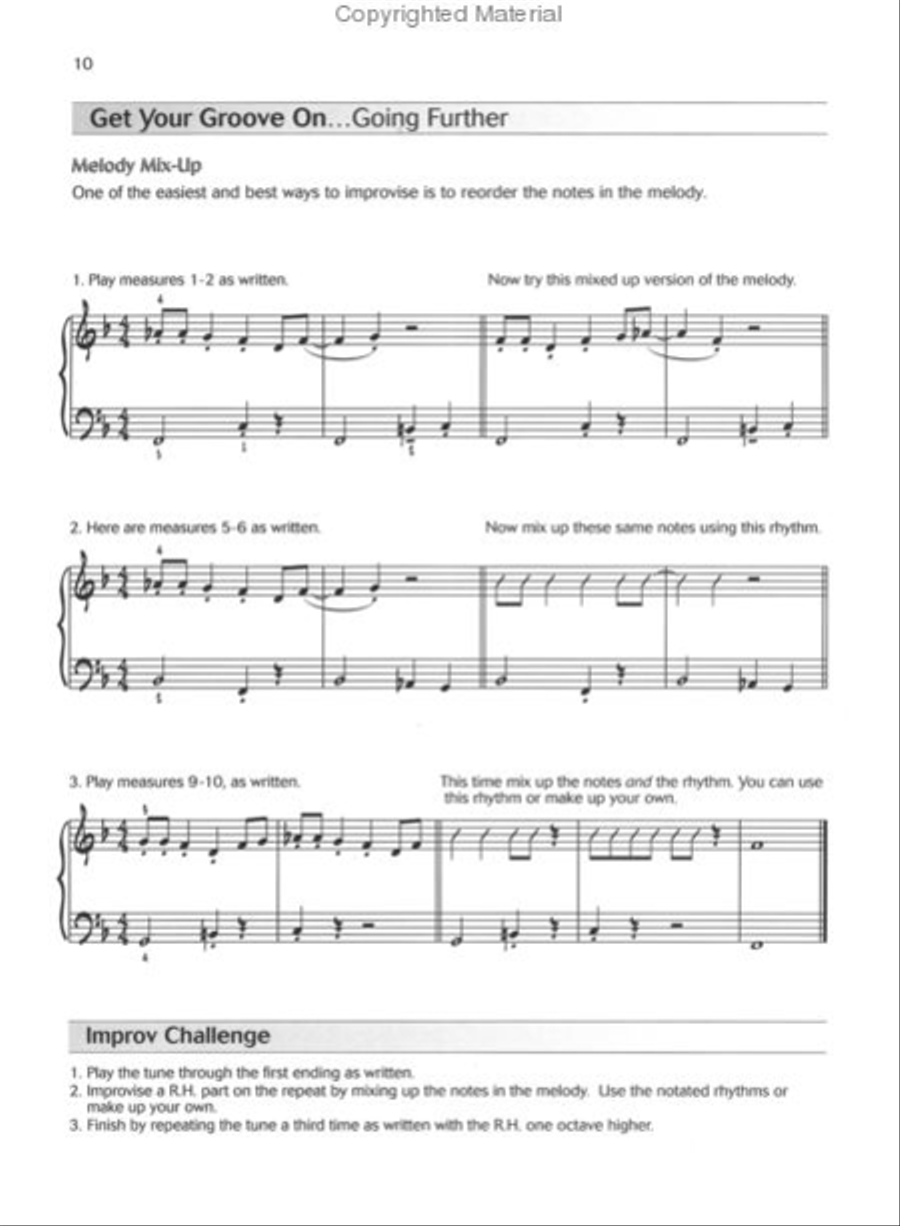 That's Jazz Performance, Book 1: Get Your Groove On Piano Method scores gallery preview page 3