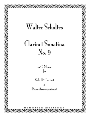 Clarinet Sonatina No. 9 in G minor with Piano Accompaniment