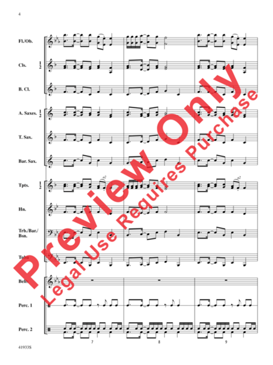 African Alleluia African Alleluia Concert Band scores gallery preview page 5