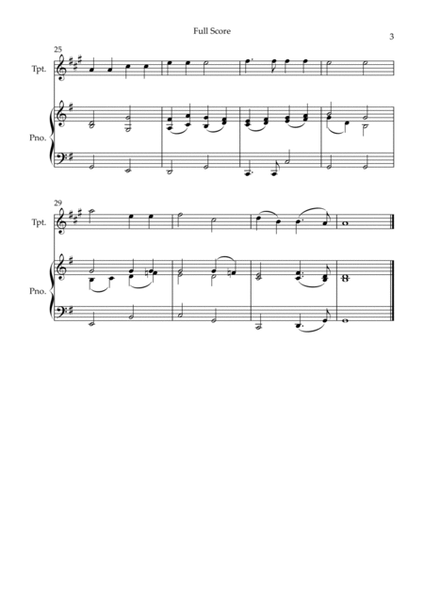 Holy, Holy, Holy (Traditional Christian Song) for Trumpet in Bb Solo and Piano Accompaniment image number null