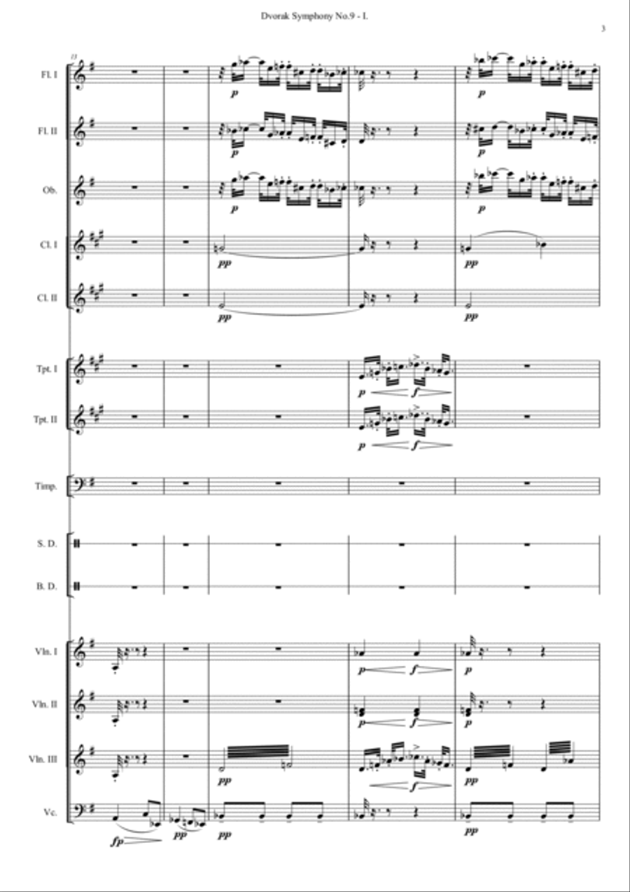 Symphony No.9 From the New World_I Orchestra scores gallery preview page 3