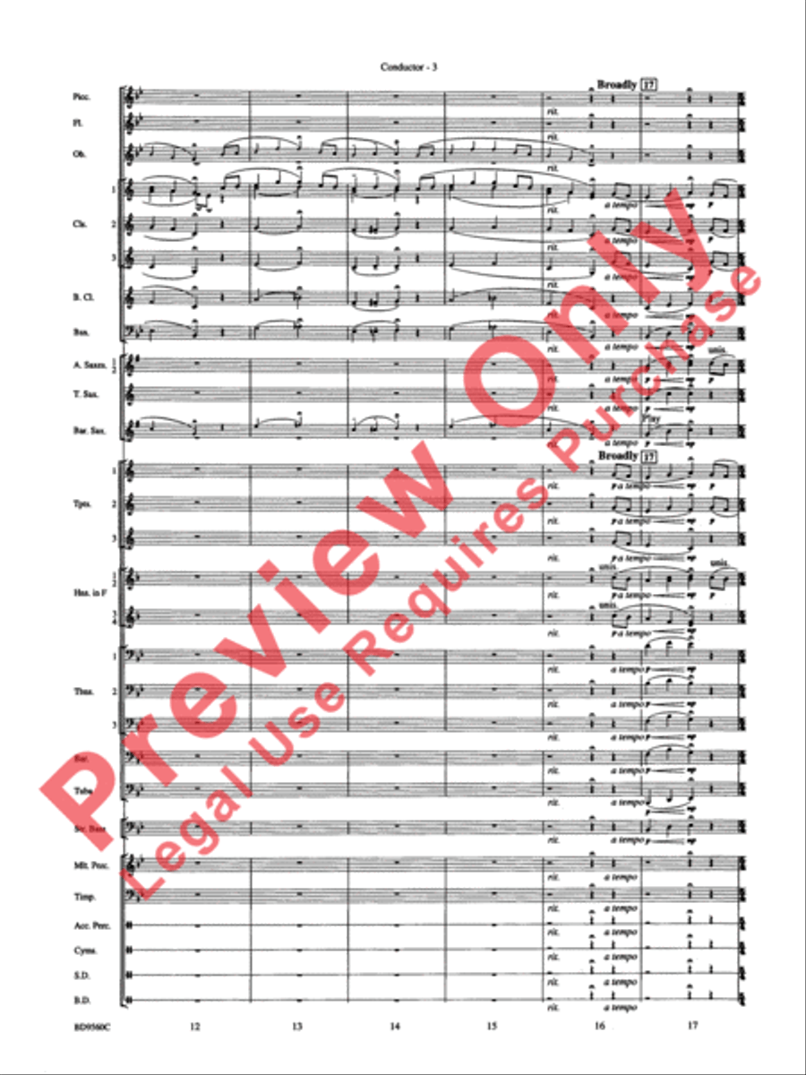Waterdance Concert Band scores gallery preview page 5