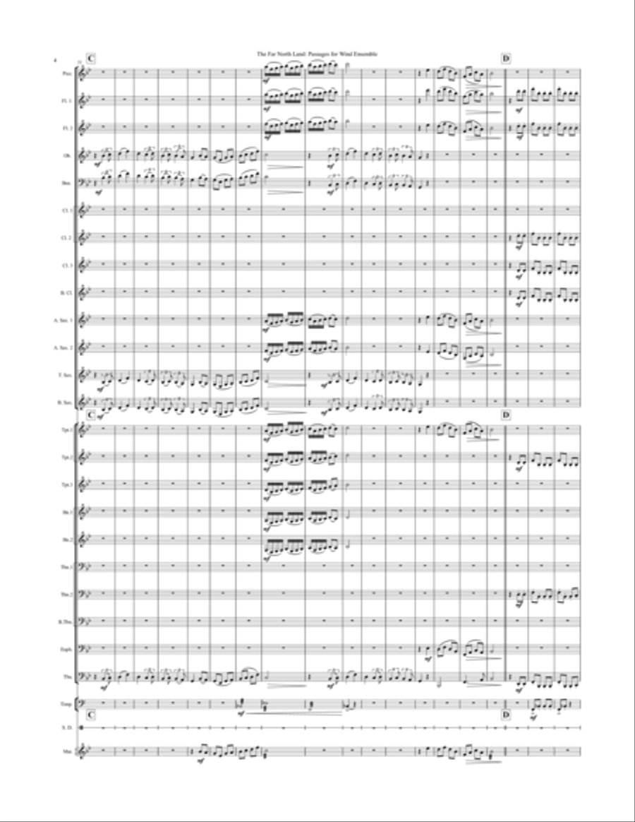 The Far North Land: Passages for Wind Ensemble Concert Band scores gallery preview page 6