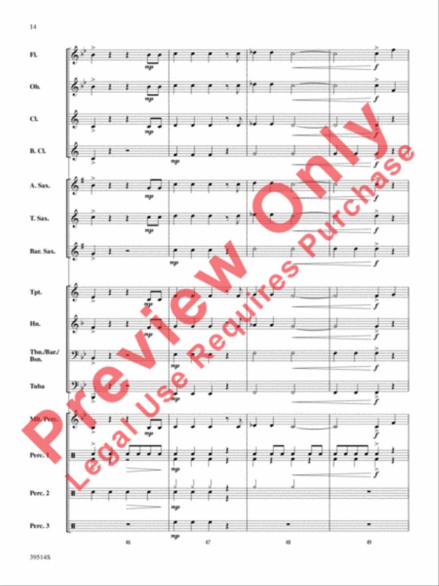 She Loves You She Loves You Concert Band scores gallery preview page 15
