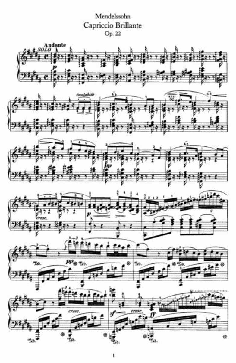 Mendelssohn - Capriccio Brillante Op. 22