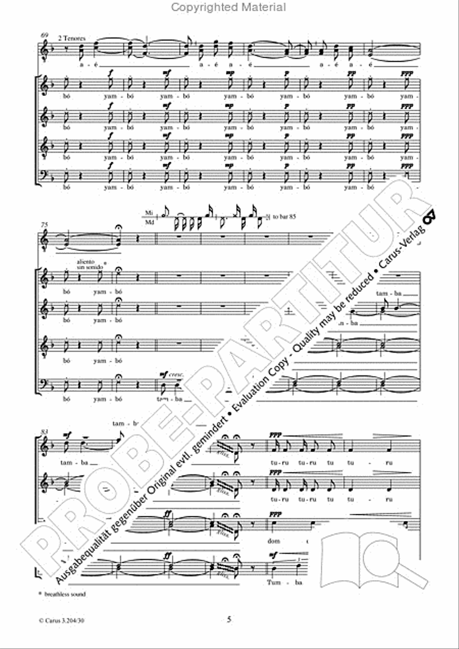 Yambambo 4-Part scores gallery preview page 6