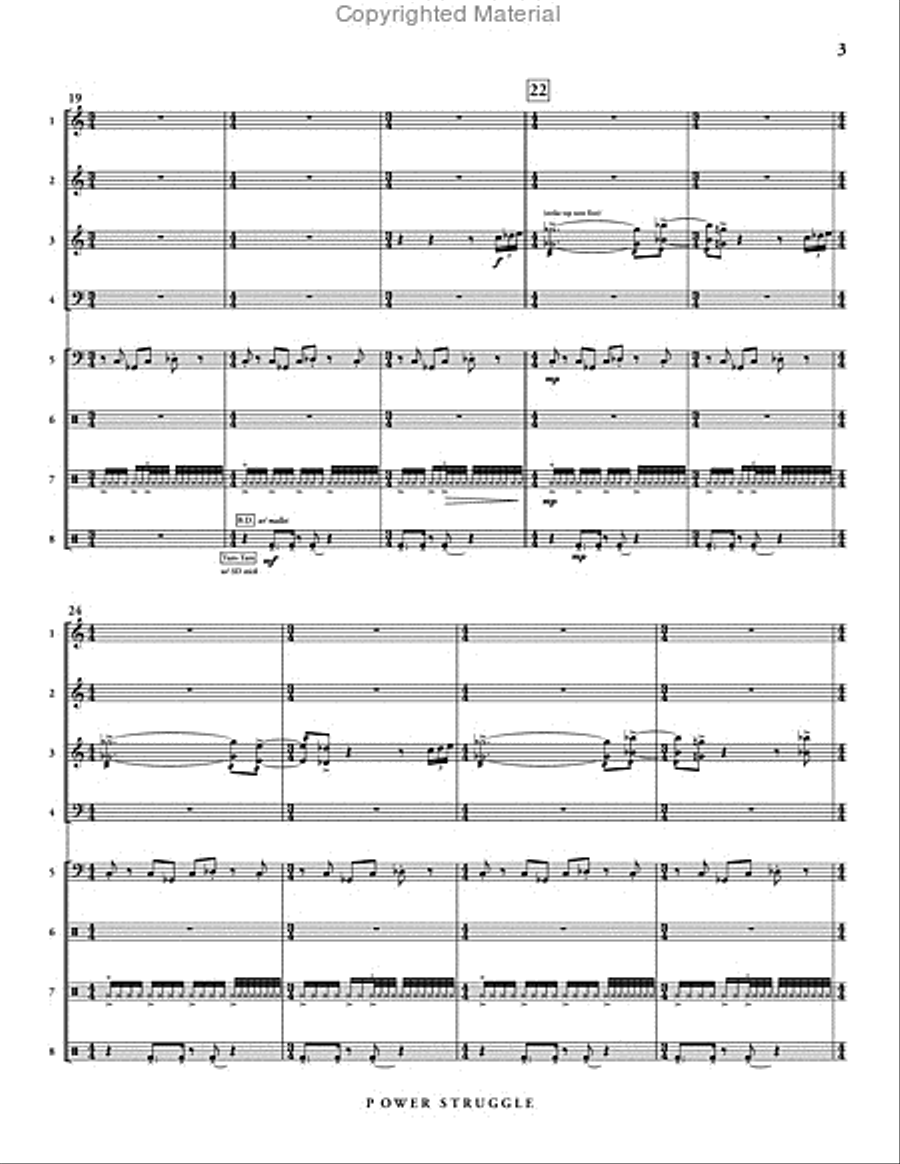 Power Struggle Percussion Ensemble scores gallery preview page 4