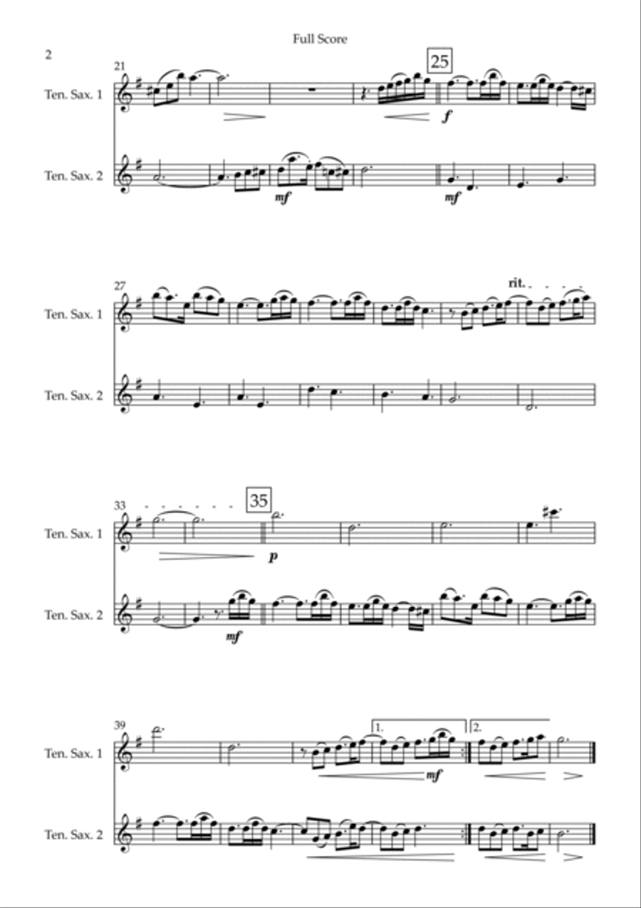Married Life Woodwind Duet scores gallery preview page 2