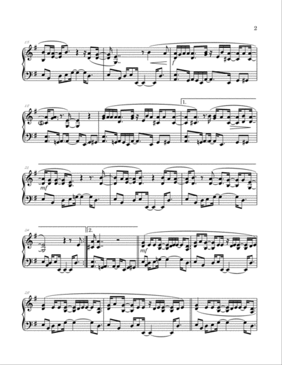 Inner City Blues (make Me Wanna Holler) Piano Solo scores gallery preview page 3