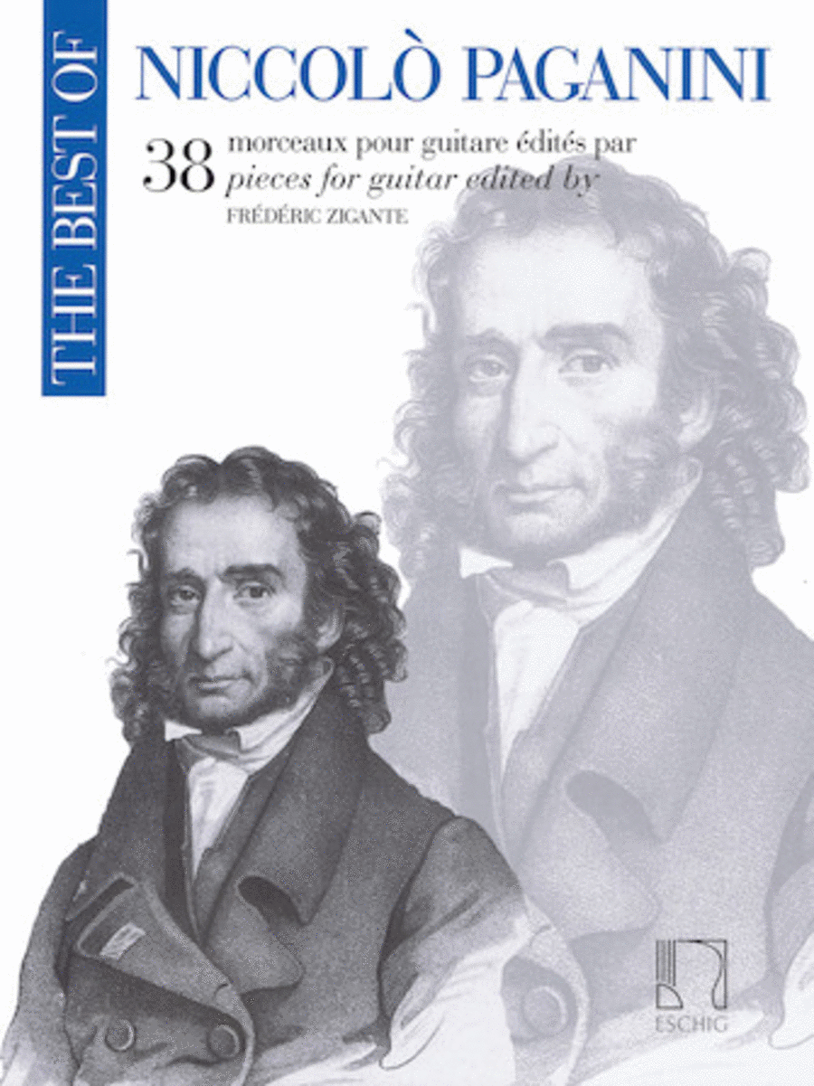 The Best of Niccolò Paganini: 38 Pieces for Guitar Acoustic Guitar scores gallery preview page 1