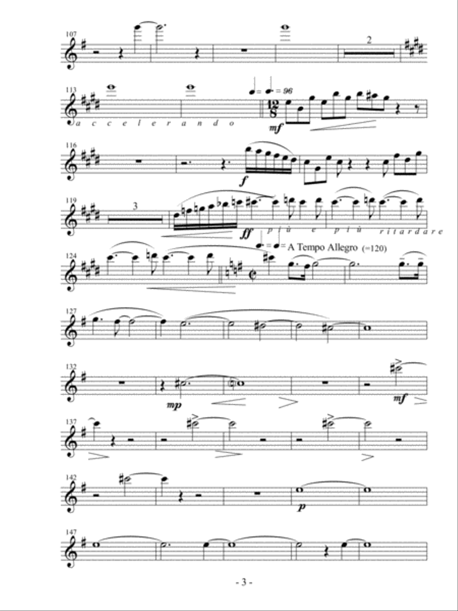 PARTS-Changes Upon Changes - 1st. Clarinet Clarinet scores gallery preview page 3
