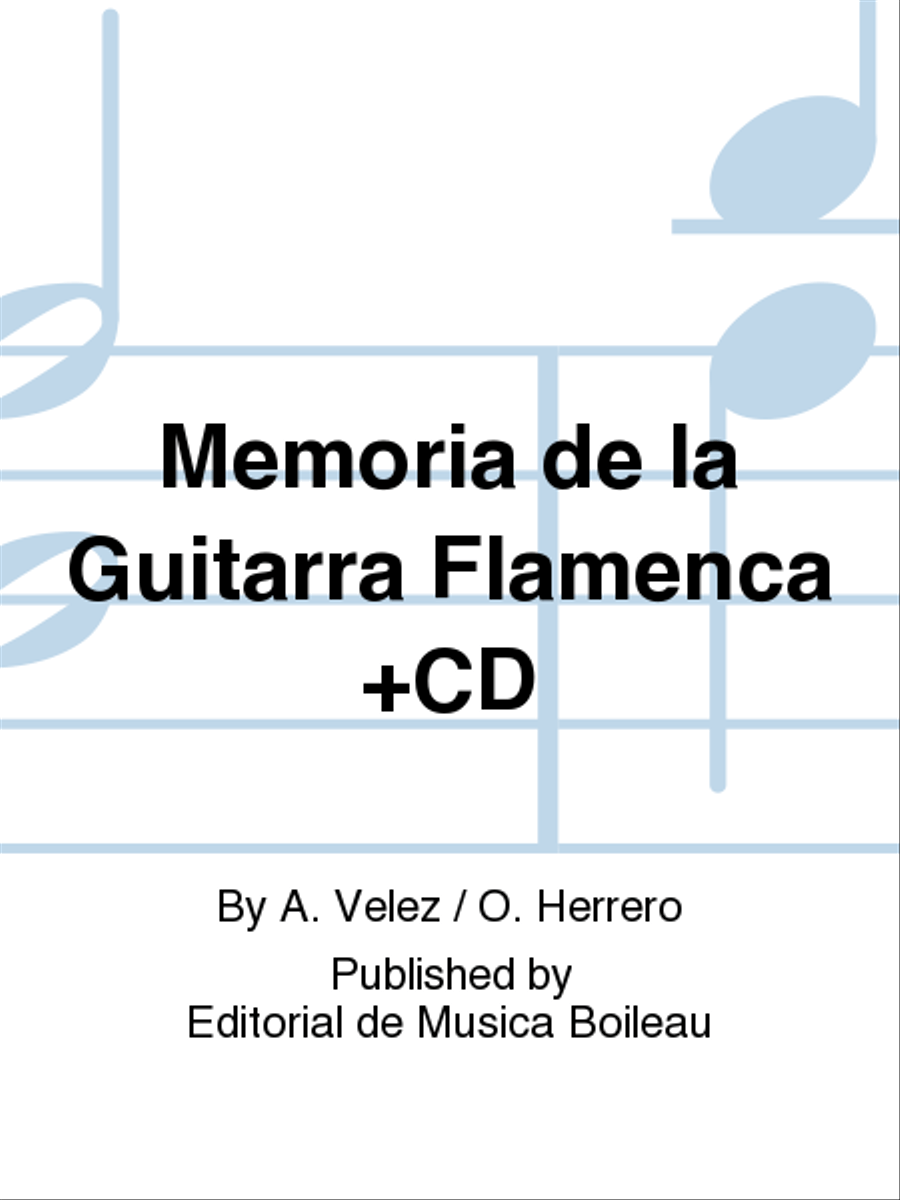 Memoria de la Guitarra Flamenca +CD CD scores gallery preview page 1