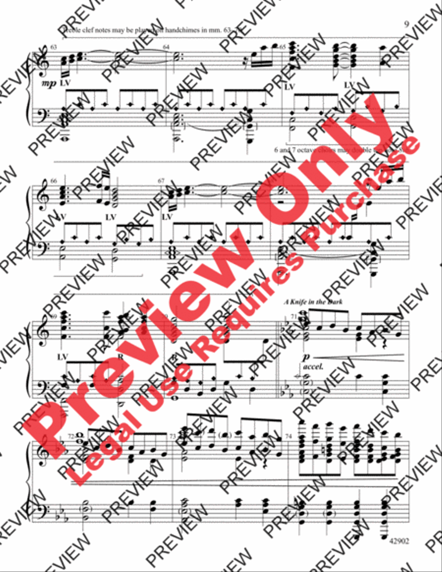 The Lord of the Rings, Themes from Handbell Choir scores gallery preview page 9